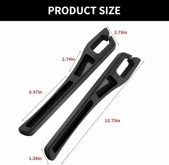 2PCS Car Seat Gap Filler Organizer,Multifunctional Car Gap Filler Organizer Storages Function,Universal Console Catcher Between Seats Cars Interior Accessories (Balck)