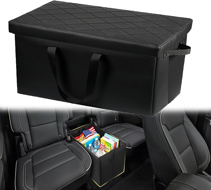 Car Seat Organizer for 2019-2025 Subar Ascent, Backseat Box Console Organizer for Children's Baby Supplies, Snack Organiser, Travel Dual Storage Organizerc