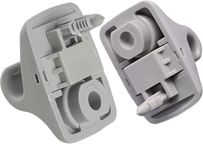 85235-B1000 2pcs Sun Visor Retainer Clip Holder Hook Support Fastener Bracket Grey Compatible with H-yundai E-lantra S-onata Getz 2017-2023