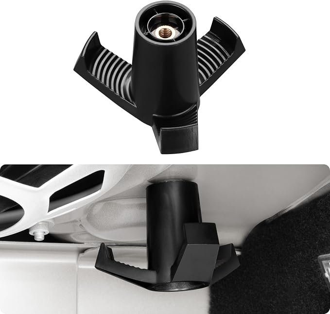 BASENOR 2026 Tesla Model 3 Trunk Grocery Bag Hook Trunk Hook [Proprietary Design] for Model 3 Highland Interior Accessories 2017-2026 Black (Standard/Premium/Performance)
