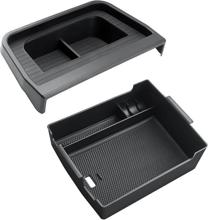 CDEFG 2PCS for 2025 2026 Ford Maverick Center Console Organizer Tray, for 2025 2026 Ford Maverick Accessories Dash Screen Organizer Dashboard Behind-Screen Storage Box