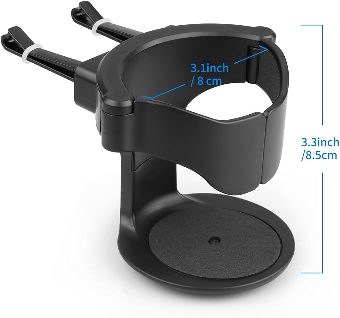 QIIYCCE Cup Holder for Car, Cup Holder Expander for Car Air Vents, Car Ashtray Holder, Suitable for Cars and Trucks with Horizontal Blade Vents (1PCS)