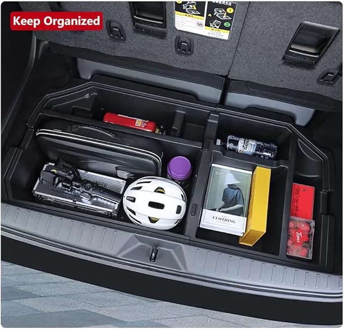2021-2026 Toyota Sienna Trunk Organizer, Insert Cargo Rear Hatch Storage Boxs fit Sienna Accessories