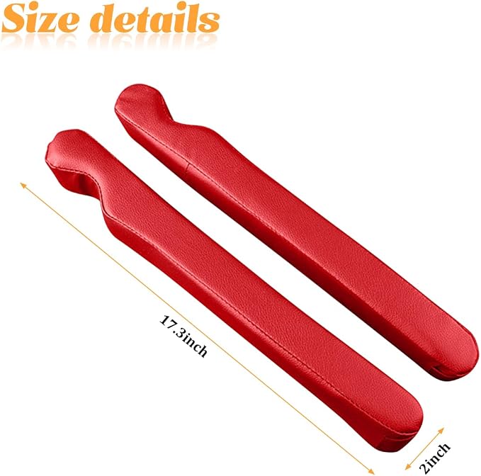 Zpana 2PCS Car Seat Gap Filler, Seat Side Guard Gap Stopper Blocker to Stop Things from Dropping, No-Drop Soft Automotive Interior Crevice Catcher Plug, Universal Fit (Red)