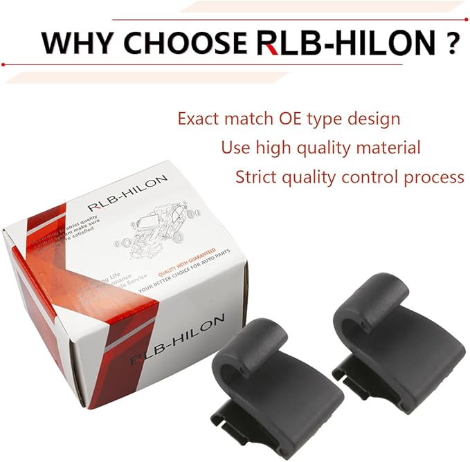 RLB-HILON 2PCS Window Shade Hook Compatible with Chrysler Pacifica Voyager 2017 2018 2019 2020 2021 2022 Year, for 5XR76DX9AA, Door Sun Shade Hook Clips