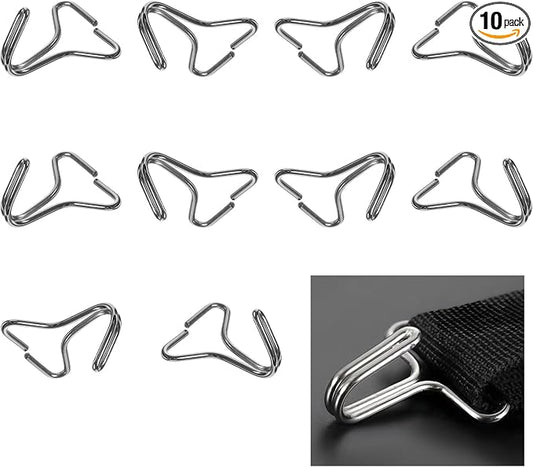 10 PCS Car Seat Cover Hooks, Metal Seat Cushion Locking Clip Headrest Cover Fixing Hanger Fastener, Vehicle Seats Mat Pad Hanger Hook Installation Replacement for Most Cars SUVs