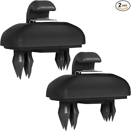 2 PCS Sun Visor Clips, Inner Sun Visor Hook Clips Compatible with Audi TT, A1, A3, A4, A5, Q3, Q5, RS3, RS4, RS5, Replacement Part 8U0857562A (Black)