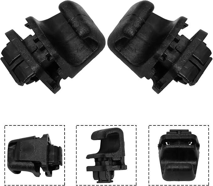 2pcs Rear Door Curtain Hook Fit for Hyundai Palisade 2020-2024 Interior Sun Shade Blind Curtain Hook Replacement 83917S8000CA 83917S8000 Interior Sun Shade Blind Curtain Hook