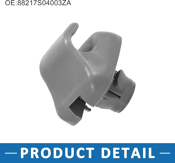 Sun Visor Clip 88217-S04-003ZA for Honda Civic 1996-2008 2pcs Plastic Gray