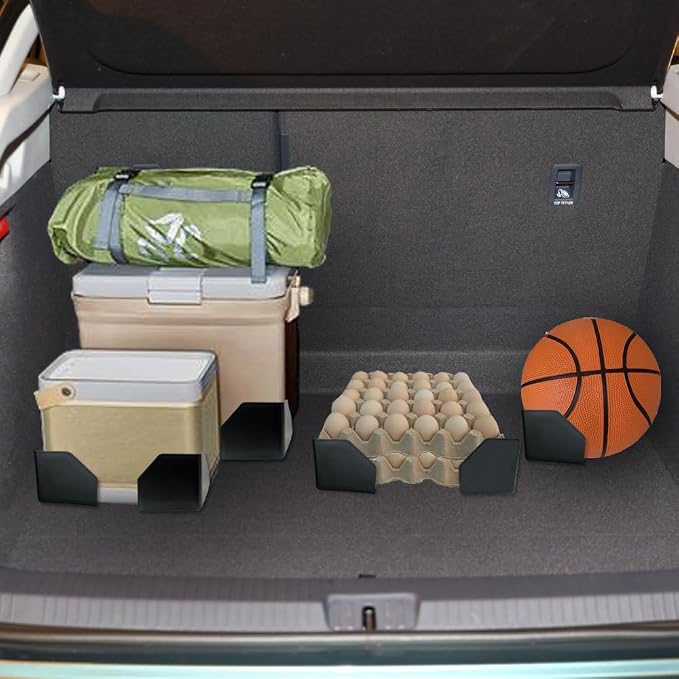 Fun&H Car Trunk Organizer Blocks, Hook & Loop Trunk Cargo Blocks, Trunk Divider to Hold Cargo in Place, Available to Wool Carpet for Car Truck SUV Van (4.7'')