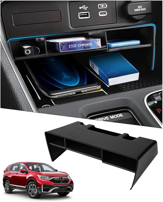 Karltys Center Console Organizer Compatible with Honda CR-V 2023-2026, Custom Fit Center Console Tray Insert with Non-Slip Silicone Mats, Armrest Storage Organizer for CRV Interior Accessories