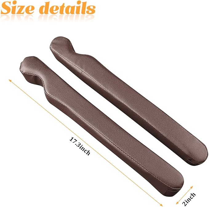 Zpana 2PCS Car Seat Gap Filler, Seat Side Guard Gap Stopper Blocker to Stop Things from Dropping, No-Drop Soft Automotive Interior Crevice Catcher Plug, Universal Fit (Coffee)