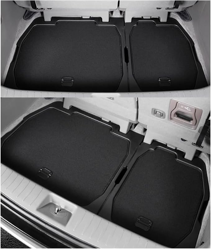 For 2024 Kia Carnival Trunk storage box，for Kia Carnival 2022 2023 2024 Trunk Cargo Organizer Insert Rear Storage -Portable with Lid storage Tray，New Kia Carnival Trunk Small Items Organizer