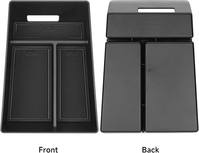 Center Console Organizer Tray Compatible with BMW 2019-2025 2026 X5 G05 / X7 G07 & 2020-2025 2026 X6 G06 Accessories Armrest Storage Box ABS Console Insert Tray Container