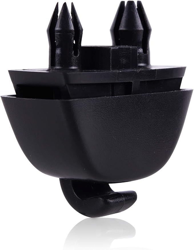 runmade Sun Visor Hook Clip Bracket Black New Interior Compatible with Audi A6 C6 VW Passat B7 Polo