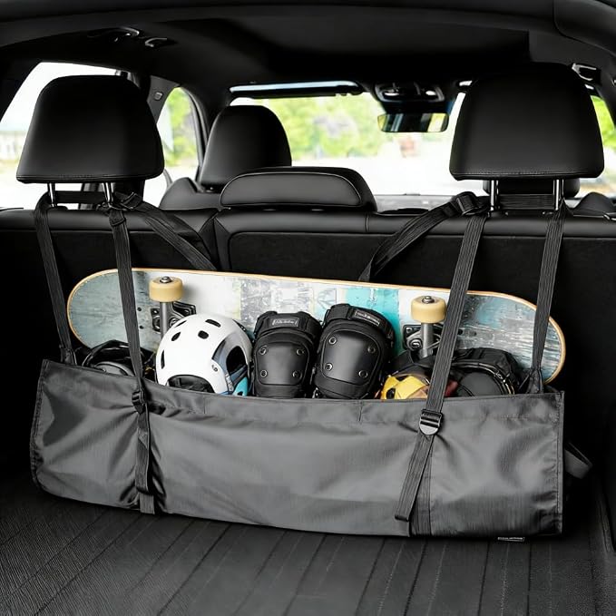 Car Trunk Organizer, Backseat Hanging Large Storage Bag with Adjustable Straps, Wear-Resistant Car Organizers and Storage, Trunk Organizer for SUV, Van, Jeep