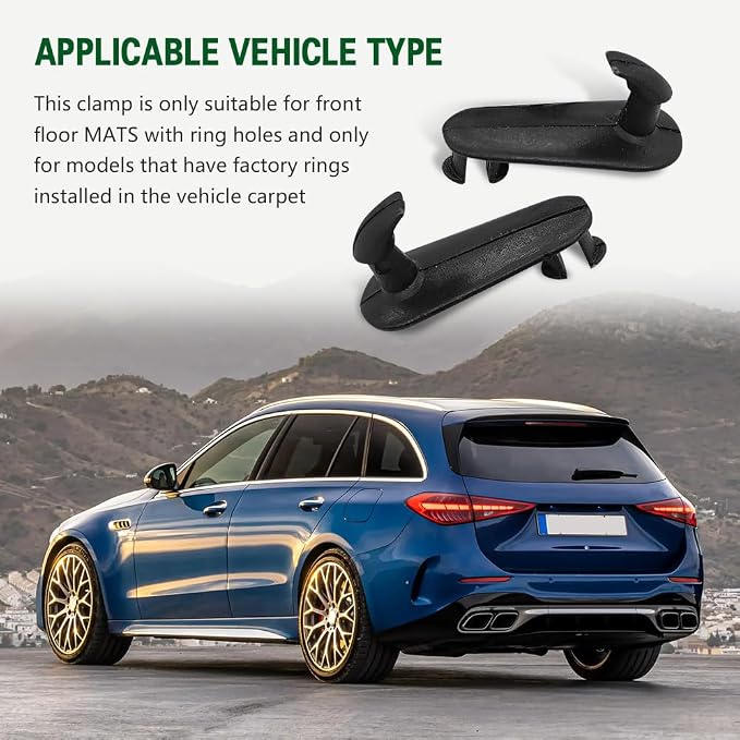 4PCS Car Floor Mat Clips, Car Mat Hook, Carpet Holders Fixing Clamps Hooks Replacement #08210-00820 08211-00720, Car Interior Accessories Floor Carpet Fixing Clips Suitable for Toyota Lexus