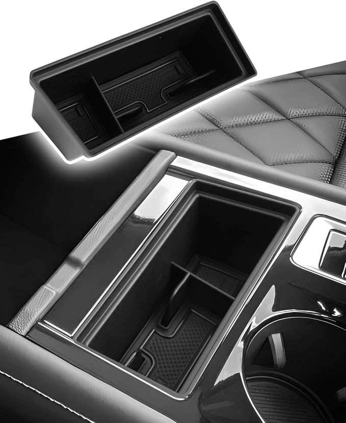 CDEFG for Volkswagen Atlas 2024 2025 Center Console Organizer Tray Accessories Armrest Front Storage Box Insert Tray (for Volkswagen Atlas Armrest Center Organizer