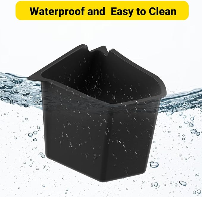 PUOENI Model Y 5 Seater Rear Trunk Storage Bins with Lids for 2023-2024-(No for 2025 New Model Y Juniper) 2PCS Model Y Rear Trunk Storage Box TPE Waterproof Trunk Organizer Interior Accessories