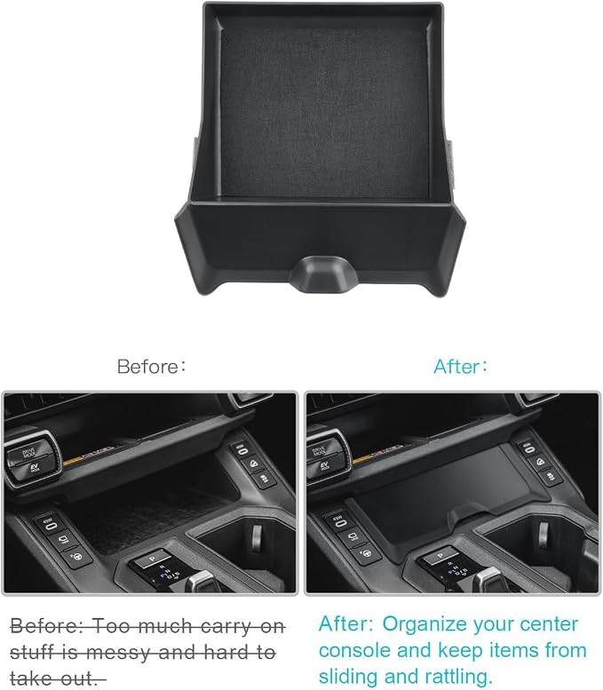 CDEFG for 2026 RAV4 Center Console Organizer Tray for 2026 Toyota RAV4 (LE/XSE/SE/XLE Premium/Woodland/XSE/Limited) Accessories Lower Console Drawer Storage Box