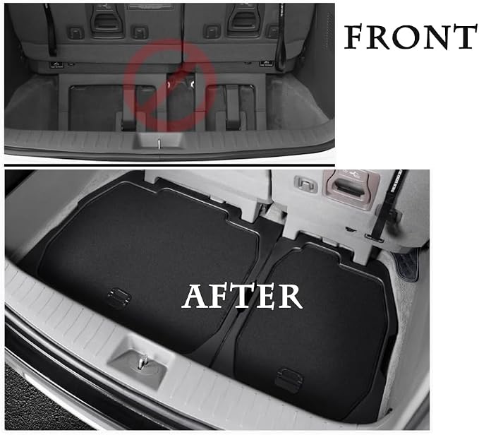 For 2024 Kia Carnival Trunk storage box，for Kia Carnival 2022 2023 2024 Trunk Cargo Organizer Insert Rear Storage -Portable with Lid storage Tray，New Kia Carnival Trunk Small Items Organizer