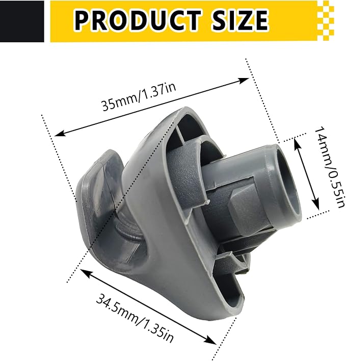 2PCS Sunvisor Clip Hook, Sun Visor Retainer Clip Replace 888217-S01-A01ZA, Compatible with Accord 1998-2007 Civic 1996-2004 CR-V 2007-2011 Element 2003-2005 Odyssey 1999-2010 (Gray)