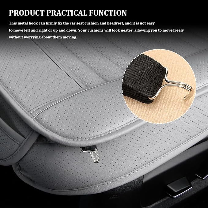 10PCS Car Seat Cover Hooks, Car Seat Cover Clips, Metal Car Seat Cushion Fixing Hooks, Universal Car Seat Installation Hooks Auto Interior Accessories for Reinforce Car Seat Cushions (10PCS)