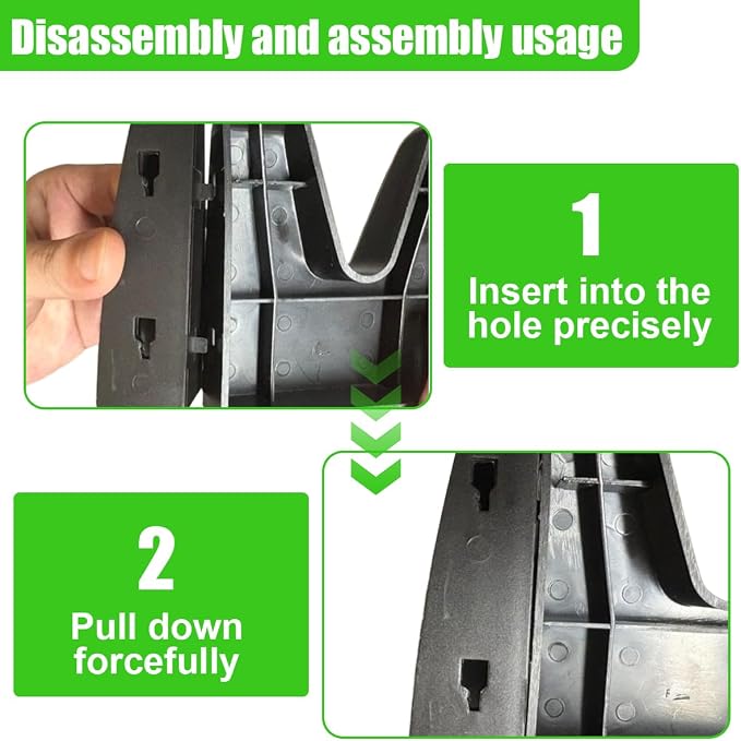 YoRise Car Trunk Organizer Blocks, Multipurpose Auto Cargo Storage Divider for Felt Carpet, Universal Vehicle Interior Items Mounted Bracket for Cars, SUVs, Trucks(1Set)