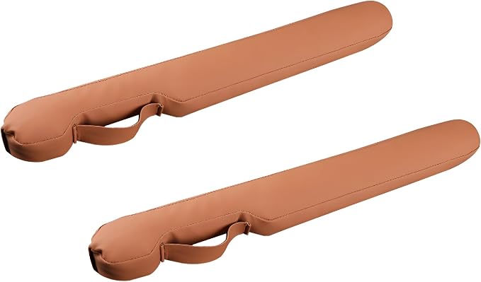2PCS Car Seat Gap Filler, Soft Foam Automotive Organizer to Fill The Gap Between Seats Console Stop Things from Dropping, Vehicle Seat Side Gap Stopper, Universal for Truck SUV (Brown)
