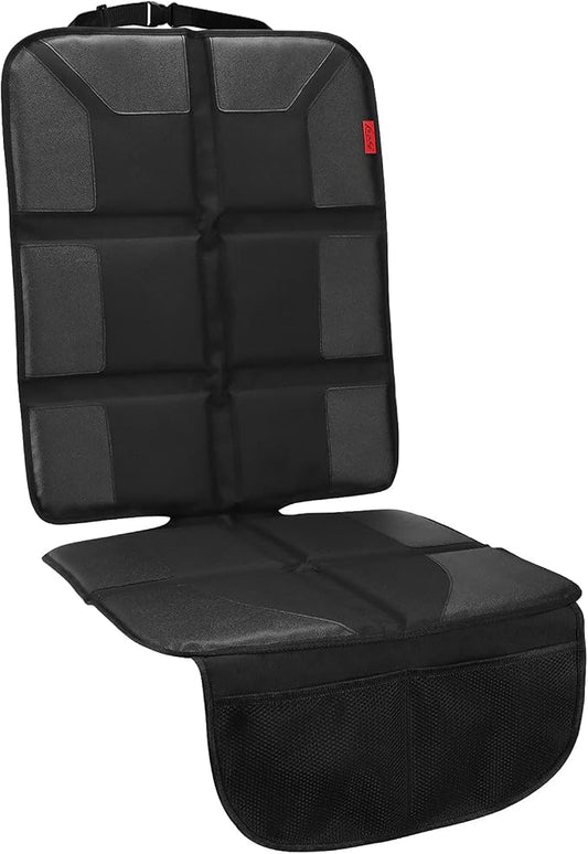 Kaiphy Car Seat Protector - Thick Padding - Durable, Waterproof Fabric, Leather Reinforced Corners (Black, XL)