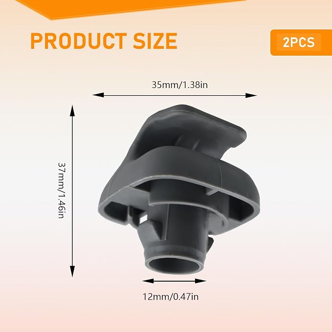 2 Pcs Interior Sun Visor Hook Clip Bracket, Car Sunvisor Retainer Hanger Replacement Parts, Part Number 88217S01A01ZA 88217S04003ZA for Honda Civic Fit Odyssey Accord Ridgeline Pilot CR-V