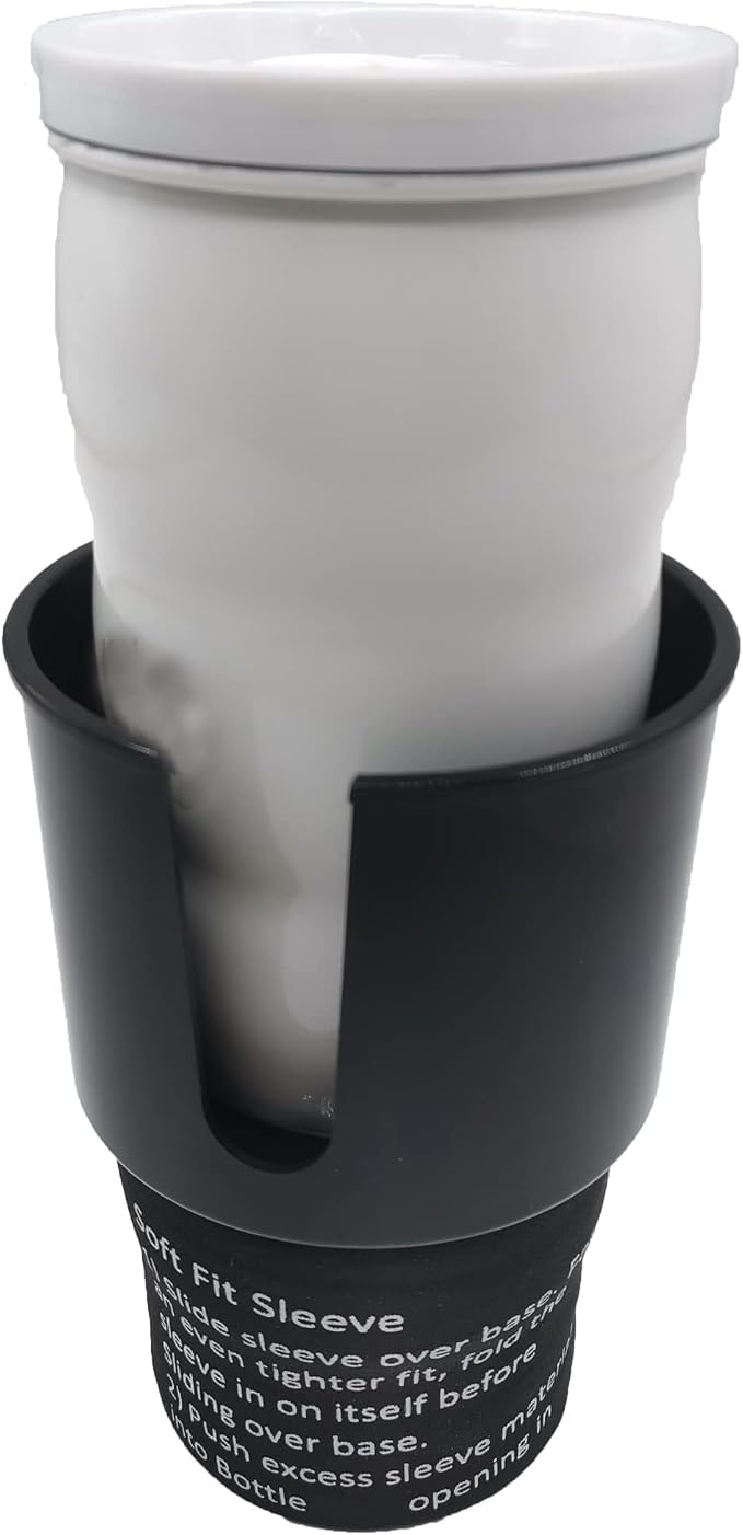 Car Cup Holder Expander for 32 oz and 40 oz Bottle with Cup Sleeve,Automotive Large Water Bottle Cup Holders Insert,All Purpose Big Drink Cupholder Coffee Mug Adapter
