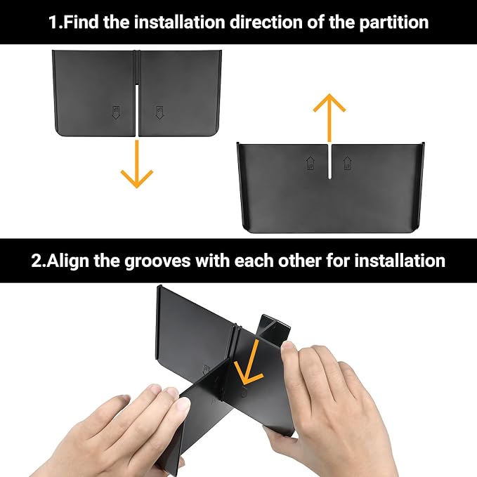 4PCS Center Console Organizer Compatible with Honda 2023 2024 2025 2026 Pilot ＆ 2026 Passport Accessories Armrest Hidden Storage Box Secondary Compartment Organizer Insert Secondary Tray