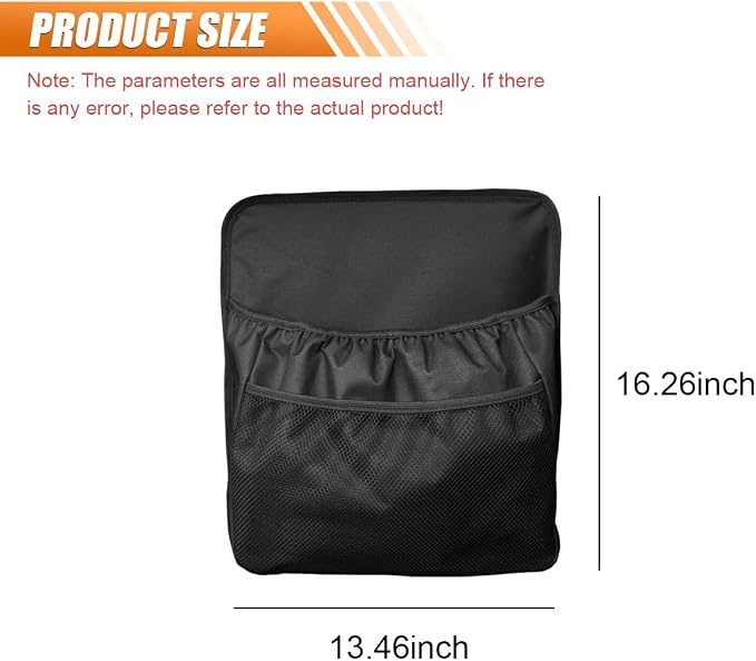 YoRise Car Trunk Organizer, Waterproof Oxford Cloth Backseat Car Organizer with Mesh Pouch, Automotive Storage Pocket, Seat Back Box Accessories for Cars, SUVs, Trucks (2PCS)