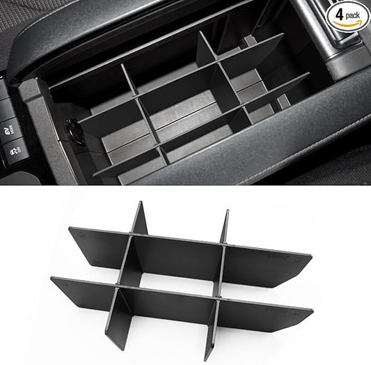 MARCHFA Center Console Divider Organizer Compatible for 2020 2021 2022 2023 2024 2025 Toyota Highlander Accessories Armrest Box Divider Organizer