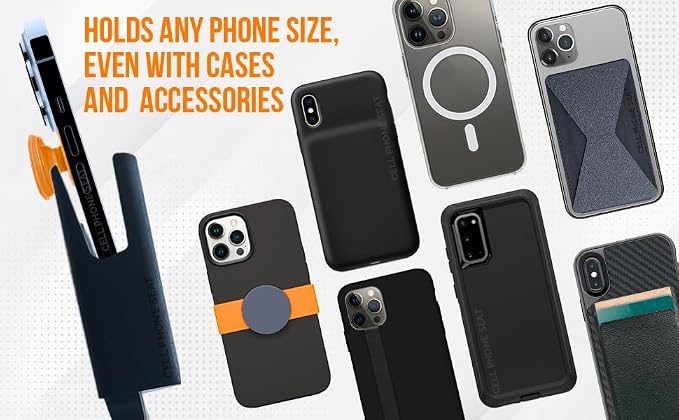 Cup Holder Phone Holder Mount for Car - Universal Adjustable Expander Cradle Hands-Free Driving - Compatible with All Smartphones Car Mount for iPhone Samsung Google Android Mobile Black 2-Pack