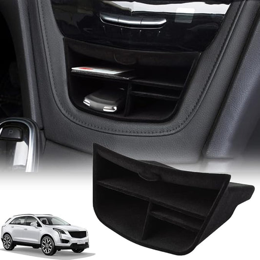 for Cadillac XT5 XT6 accessories Central Console Storage Box Compatible with 2023 2022 2021 2020 2019 2018 2017 2016/ 2023-2020 Insert Flocked Storage Organizer Interior Accessories