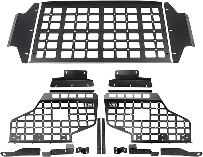 HIGH FLYING for Toyota Prado LC150/Lexus GX460 Car Molle Panels Storage Modular System Trunk Shelf Organizer Rear Cargo Racks