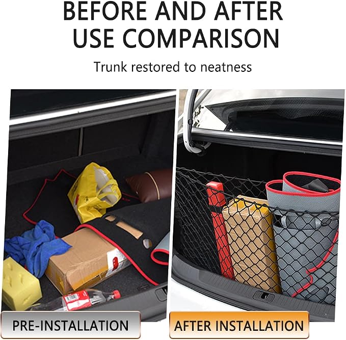 49''X16'' Truck Bed Organizer,Elastic Shrink Cargo Net Hold Many Items to Keep The Interior of Tidy,Truck Storage Fit for Ford,Chevrolet,GMC,Tantu