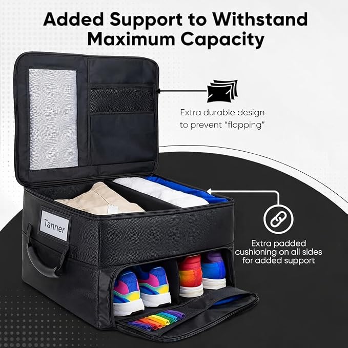 Golf Accessories for Men - Unique Golfer Gifts for Men - Versatile and Ventilated Golf Storage Bag with Shoe Organizer, Ideal for SUV & Car - Durable Golf Trunk Locker Gift Idea