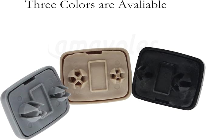 2 pcs Beige Interior Sun Visor Hook Clip Base Makeup Mirror Fixing Bracket Fit for Audi 2013-2016 A1 A3 A4 A5 Q3 Q5.OEM:8E0 857 562, 8U0 857 562A.
