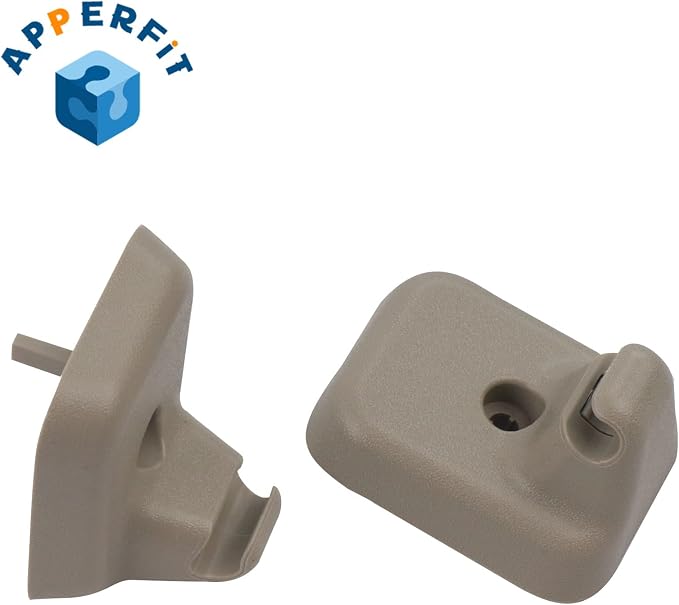 Sun Visor Clip Retainer Holder (Gray) w/Screws for Sunvisor Panel Driver & Passenger Side AL3Z-1504132-AA Compatible with Ford F150 2009-2014 Visor Mount Accessories