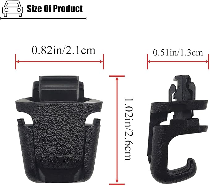 4PCS Rear Door Curtain Hooks Compatible with Hyundai Palisade 2020 2021 2022 2023 Year, Sun Shade Curtain Clips for 83917S8000CA 83917S8000