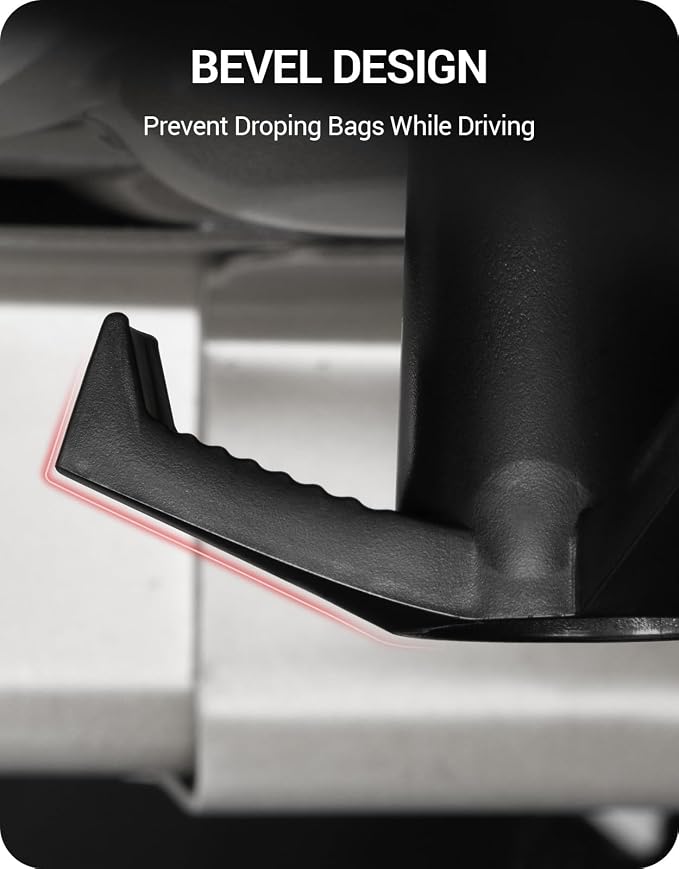 BASENOR 2026 Tesla Model 3 Trunk Grocery Bag Hook Trunk Hook [Proprietary Design] for Model 3 Highland Interior Accessories 2017-2026 Black (Standard/Premium/Performance)