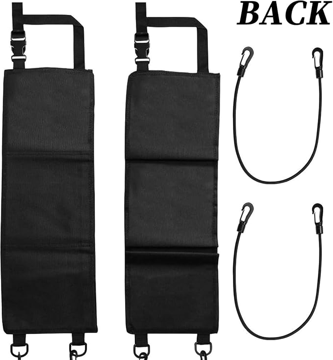 Seat Back Gun Rack, 2 Pack Truck Gun Rack Foldable Car Seat Back Gun Holder Camo Rifle Holder with Storage Pockets, Gun Sling Bag for Hunting Rifles/Shotguns, Fit Most Truck SUV