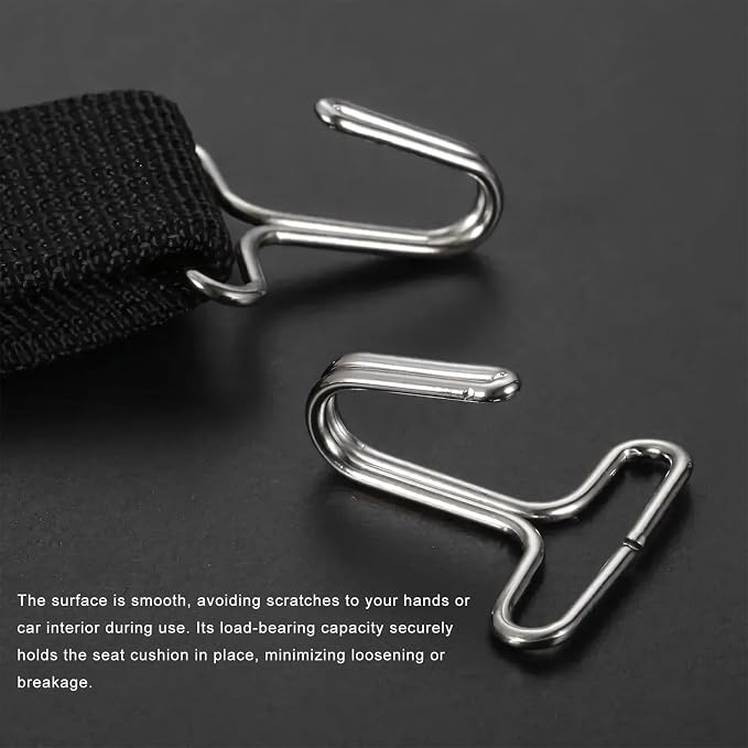 20 PCS Car Seat Cover Hooks, Metal Auto Seat Cushion Fixing Hanger Fastener Hook, Universal Headrest Cover Locking Clip Replacement for Cars Trucks SUVs, Car Accessories