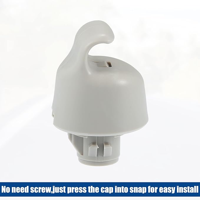 ACROPIX Car Sun Visor Clip Plastic Sun Visor Hook Clip Sun Visor Clip Retainer Fit for Nissan Maxima - Pack of 1 Gray