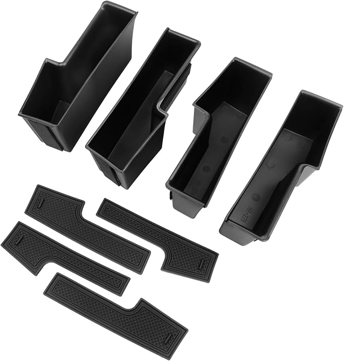 4pcs Door Handle Organizer for Ford Maverick 2022 2023 2024 2025 2026 Accessories Front and Rear Door Side Storage Box Insert Grab Handle Pocket ABS Plastic