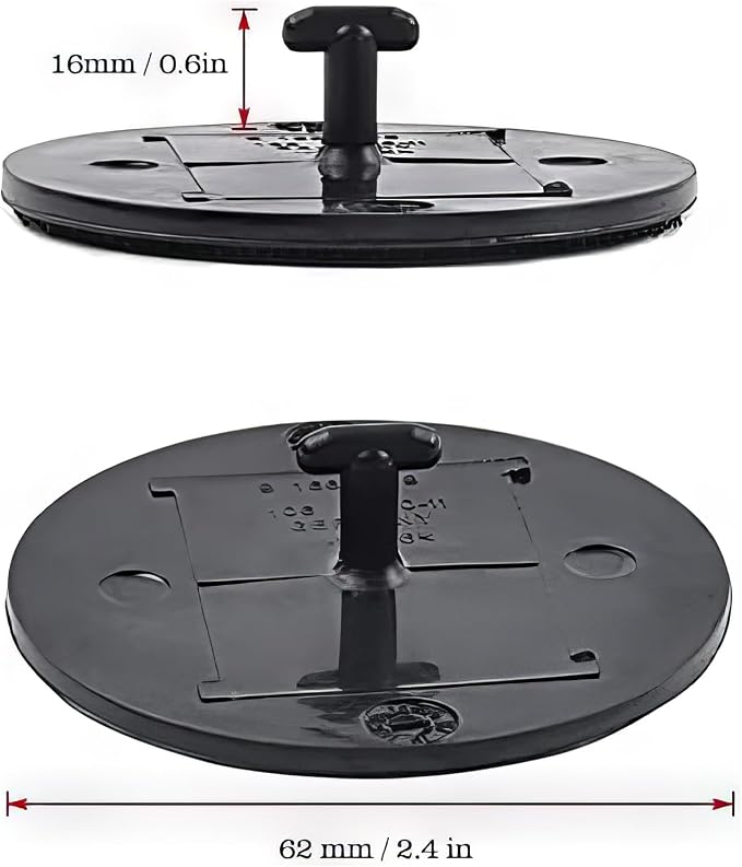 OTUAYAUTO 4PCS Floor Mat Fastener - Replacement for BMW Carmats Fixation Clips with T-Hook Anchor for Velour Carpet