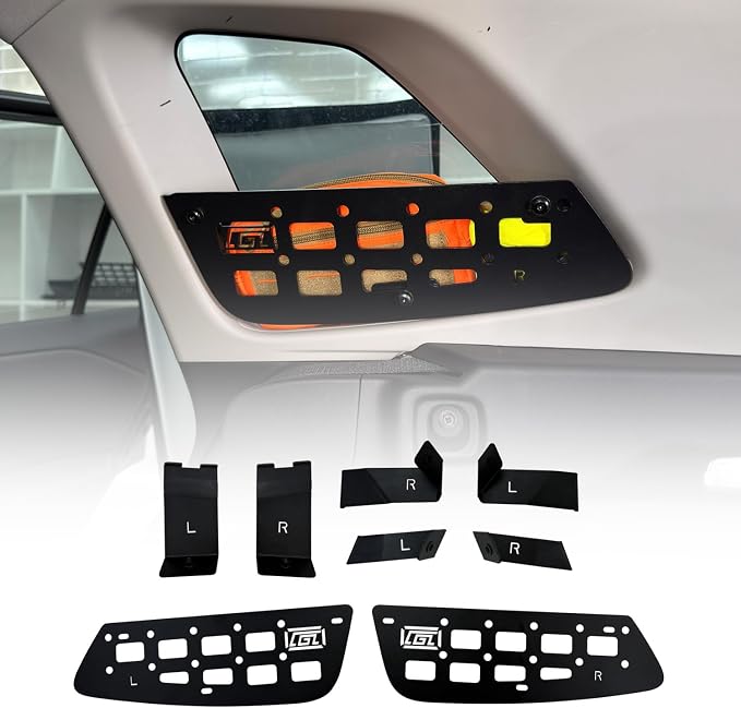 HIGH FLYING for Toyota RAV4 2026 2027 Car Accessories Modular Storage Molle Panel Cargo Shelf Organizer Luggage Carrier Rack Aluminum Alloy (Storage Box A)